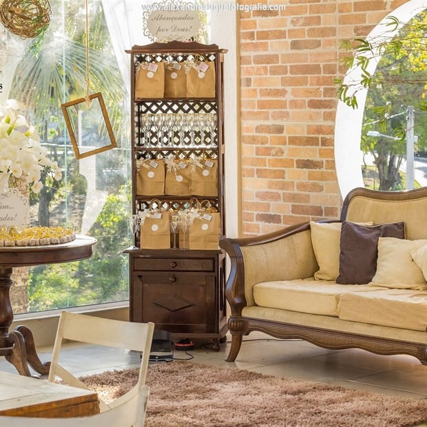 Lounge decorado da Mansão